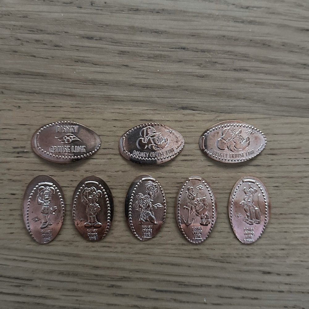 Disney Cruise Line Pressed coins
